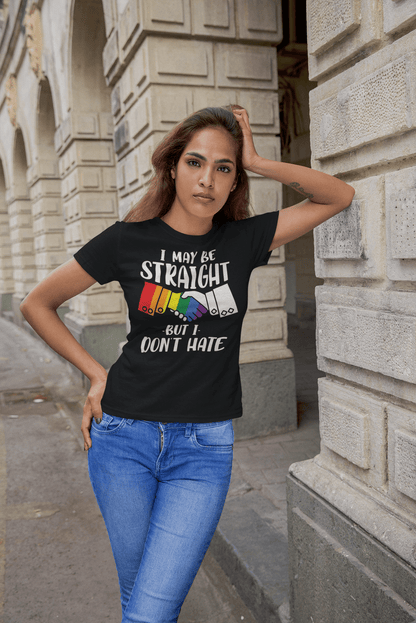 Straight But Don't Hate | Pride Merch | LGBT+ Ally Unisex T-Shirt