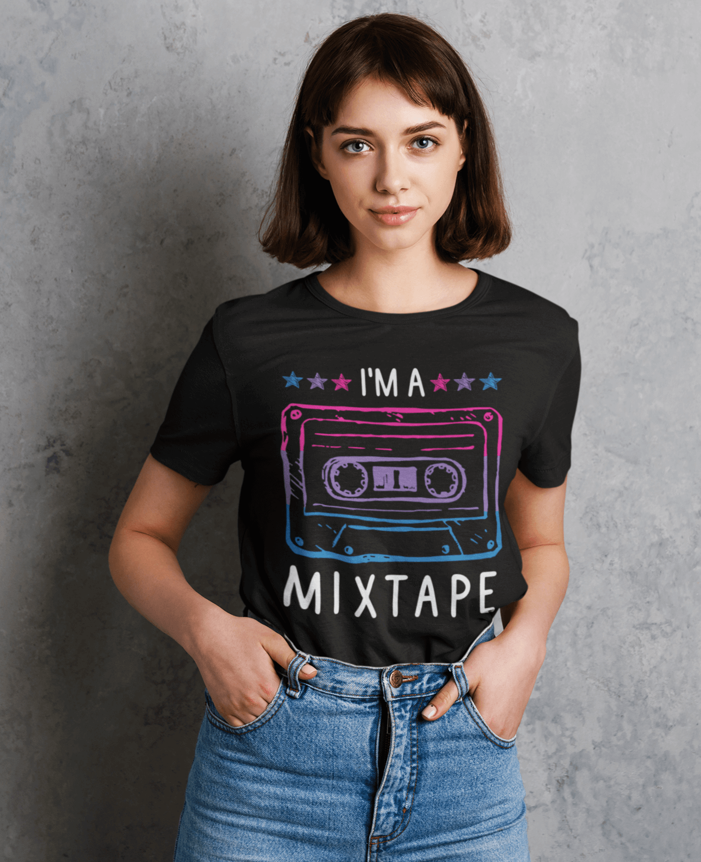 I'm A Mixtape | LGBT+ Merch | Bisexual Pride Unisex T-Shirt