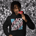 Black Trans Lives Matter | LGBT+ Merch | Transgender Pride Unisex Hoodie
